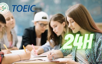 Khoá Ôn thi TOEIC chuẩn đầu ra Tiếng Anh (24 giờ học)